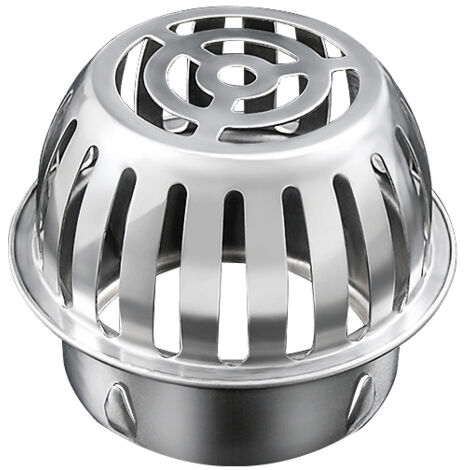 Edelstahl Bodenablauf 75mm Flache Öffnung - Für Balkon & Außenbereich