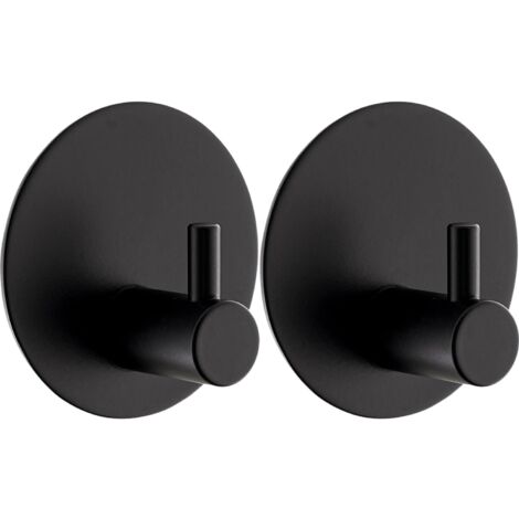 Nameeks NCB50 Badezimmerhaken Schwarz – Moderner Wandhaken Aus Zinklegierung, Hotel-Design