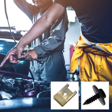 30-teilige U-Clips Und Schrauben-Sets, DIY Compact