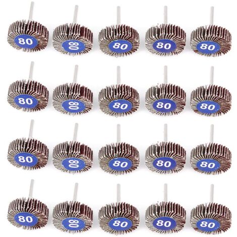 15-teiliges Fächerschleifer-Set Für Bohrmaschinen – Körnung 60 Bis 240, Aufsätze 2,5 Bis 7,6 Cm