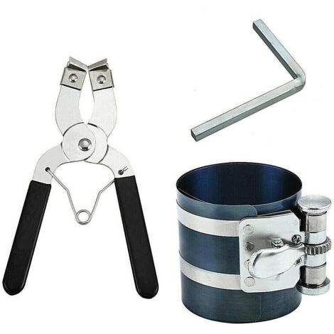 Compresseur à Segments De Piston Avec Cliquet – Pour Moteurs De 50 à 125 Mm – Outil De Réparation Moteur Auto, Facile à Utiliser