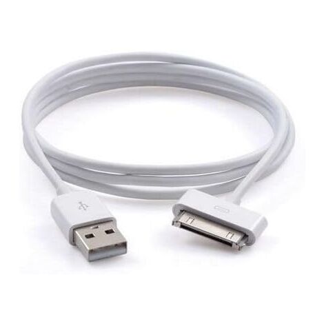 Câble De Charge USB 30-pin Pour IPhone 3G/3GS/4/4S, IPad, IPod - Longueur 1m - Blanc - Neuf