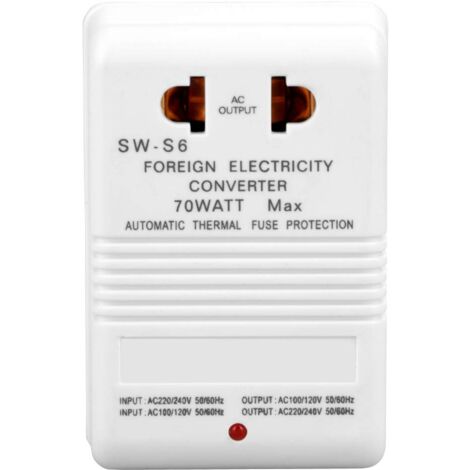 Transformateur 220 V⇄110 V Convertisseur Tension Élévateur Abaisseur 3000 VA Transformateur Puissance 3 Prises US NEMA 5-15R 3 Broches 3 Prises VEVOR | Leroy Merlin