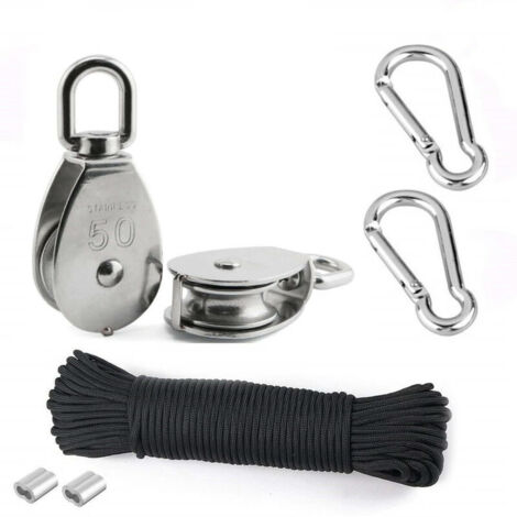 Vogelrolle / Umlenkrolle Mit Haken Mamutec 80 Mm Für 8