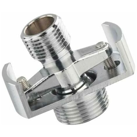 Verstellbarer Duscharmatur-Adapter 304 Edelstahl – 360° Drehbar, Auslaufsicher, 40–80 Mm Verlängerbar, 2 Stück