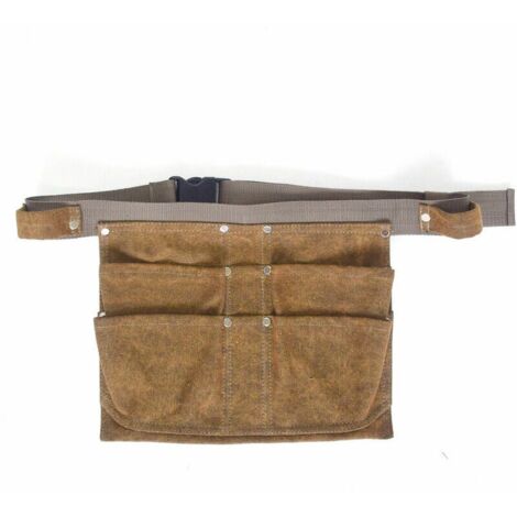 LaBlanc – Gürteltaschen für Gartengeräte, verstellbarer Hüftgurt, professionelle, robuste Arbeitstasche, Khaki, 29,522 cm