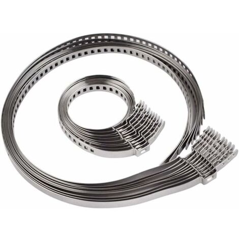 10 Stück 20-120 mm Schlauchschellen Edelstahl, Universal Achsmanschetten Schellen Verstellbare Klemmschelle Ohrschelle, CV Gelenkschelle Kit, 5 Große 5 Kleine Schlauchschellen für Antriebswelle, Auto