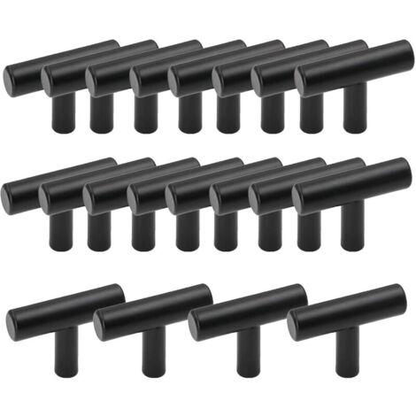 YELARXI Z-Rändelschrauben 16 Stück - M8x15mm 304 Edelstahl, T-Flügel Schwarz