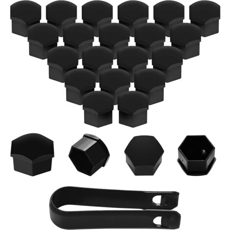 Biomar Labs Radmutterkappen Set | 20 Stück 19 Mm | Mit Entfernungswerkzeug | Totenkopf Design