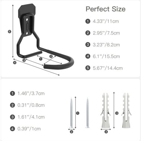 Fahrrad Wandhalterung - 60 Kg Tragkraft Mit Kugelgelenk & Montagezubehör
