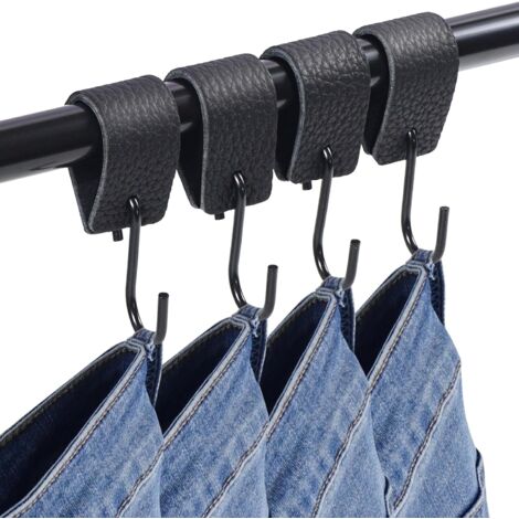 PU-Leder S-Haken 12er Set - Multifunktional Für Zuhause