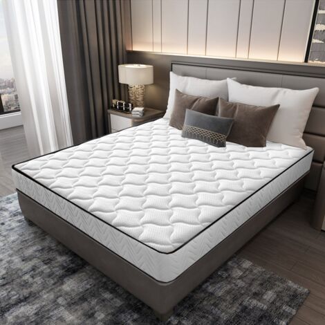Iztoss – Matelas 140x190cm – Épaisseur 16 cm – Mousse à mémoire de forme haute densité – 7 zones de soutien différenciées – Fermeté modérée