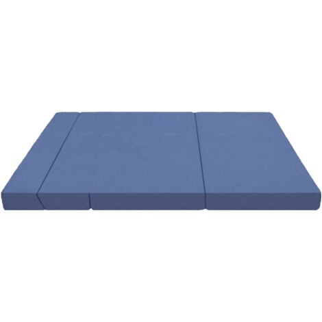 Matelas Pliable 135x190x12cm - Matelas Futon Pliant 2 en 1 - Matelas Mémoire de Forme - Canapé Lit pour Adulte Enfant - Matelas d'Invités et Matelas de Voyage
