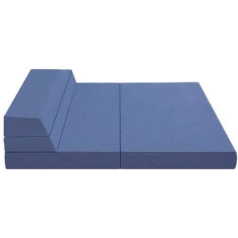 Matelas Pliable 135x190x12cm - Matelas Futon Pliant 2 en 1 - Matelas Mémoire de Forme - Canapé Lit pour Adulte Enfant - Matelas d'Invités et Matelas de Voyage