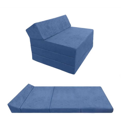 Matelas Pliable 70x200x10cm - Matelas Futon Pliant 2 en 1 - Matelas Mémoire de Forme - Canapé Lit pour Adulte Enfant - Matelas d'Invités et Matelas de Voyage