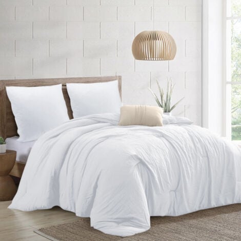 Matelas et Couette et 2 Oreillers - 1 Matelas 140x190x15cm + 1 Couette 220x240cm + 2 Oreillers 60x60cm (Matelas+Couette+2 Oreillers,tous dans un colis)