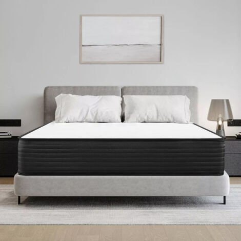 Iztoss – Matelas mémoire de forme 160x200 cm – Épaisseur 20 cm – 7 zones de soutien différenciées – Haute densité pour confort optimal