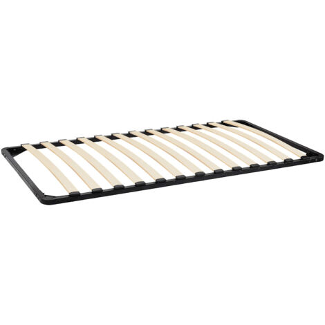 Iztoss – Sommier 90x190cm – Cadre à lattes en bois massif – 13 lattes – Hauteur 26cm pour rangement – Assemblage rapide en moins de 30 minutes