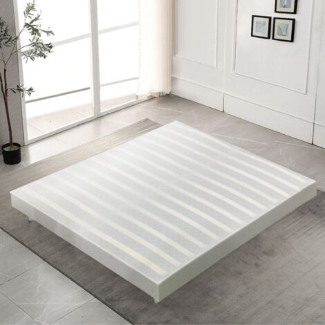 Sommier Tapissier 140x190cm avec 5 Pieds - Sommiers à Lattes en Bois pour Adulte et Enfant - 2x13 Lattes - Livré en 2-5 Jours