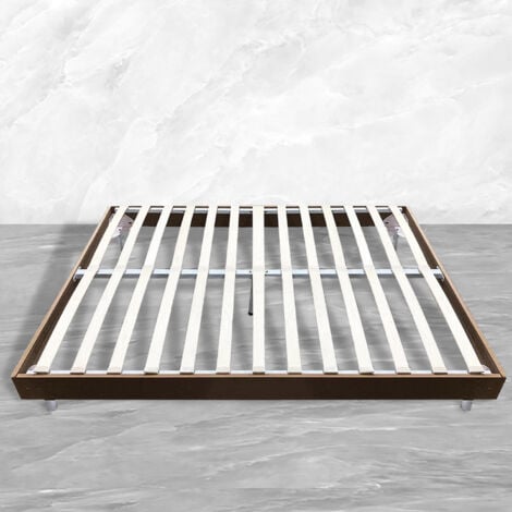 Sommier Tapissier 140x190cm avec 5 Pieds - Sommiers à Lattes en Bois pour Adulte et Enfant - 2x13 Lattes - Livré en 2-5 Jours