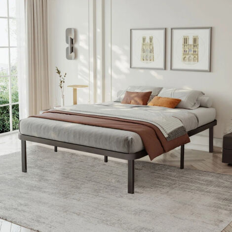 Iztoss – Sommier 140x200cm à lattes en bois massif – 7 pieds – Hauteur sous lit 26cm – Assemblage rapide en 30min – Compatible avec tous matelas