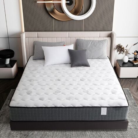 Matelas 180x200 cm à Mémo Mousse - 16cm de Hauteur - Modèle Moderne Simple pour deux ou trois place