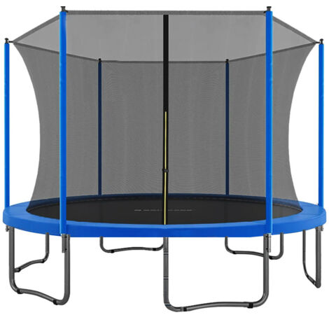 Iztoss – Trampoline Ø305cm – Charge maximale 100kg – Cadre en acier galvanisé – Filet de sécurité résistant – Pour entraînement coordination enfant