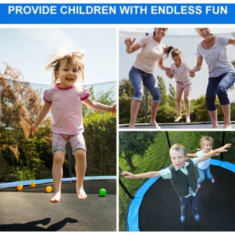 Trampoline Ø183cm - Jardin - Trampoline d'Extérieur - Charge maximale 50 kg - Enfant - Bleu