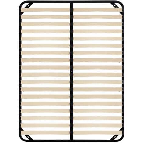 Sommier 140x190cm sans pied - BOLLI Sommier à Lattes en Bois pour Adulte - Montage Facile