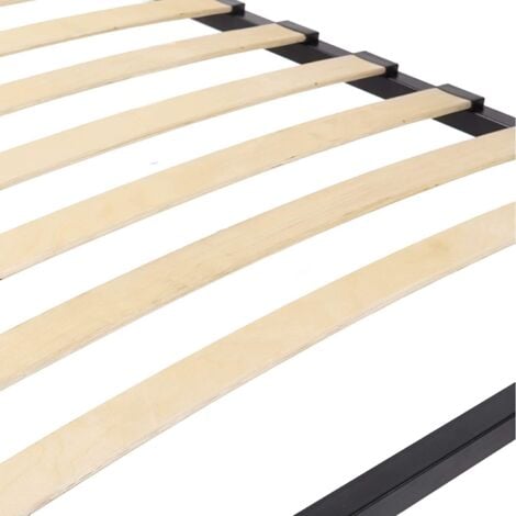 Sommier 140x190cm sans pied - BOLLI Sommier à Lattes en Bois pour Adulte - Montage Facile