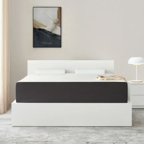 BOLLI Luxe Matelas 140x190 - Épaisseur 26cm - Matelas Mousse - Confort Mi-Ferme - Gris - Développé & Produit en Europe