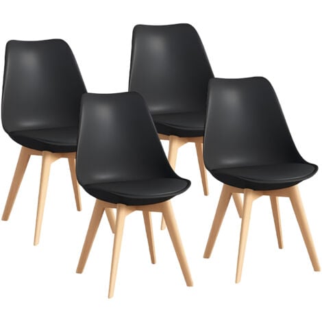 Chaises Salle à Manger,Chaise Scandinave Lot De 4,Idéal Pour