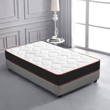 Bolli – Matelas mémoire de forme 90x190cm – Épaisseur 20cm – 7 zones de soutien – Mousse haute densité pour confort optimal