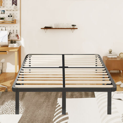 Bolli – Sommier 160x200cm à lattes en bois massif – Structure renforcée et silencieuse – 9 pieds pour un soutien optimal – Assemblage rapide en 30 min