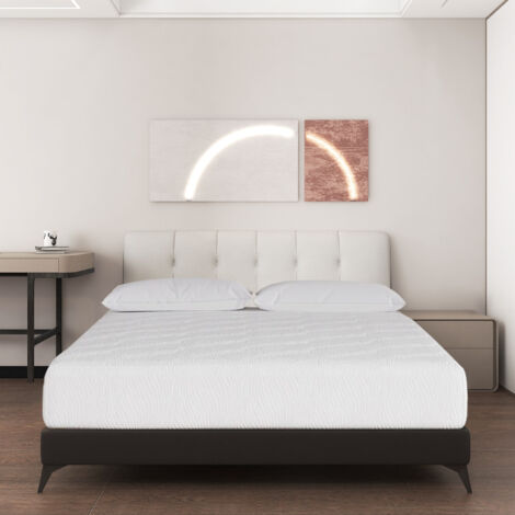 Bolli – Matelas mousse 140x190 – Épaisseur 25cm – Confort mi-ferme – Housse 100% polyester respirante – Anti-acarien et hypoallergénique
