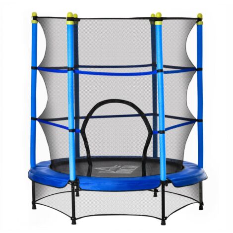 Iztoss – Trampoline d'extérieur 140 cm – Charge maximale 45 kg – Acier galvanisé – Filet résistant à la déchirure – Pour enfants