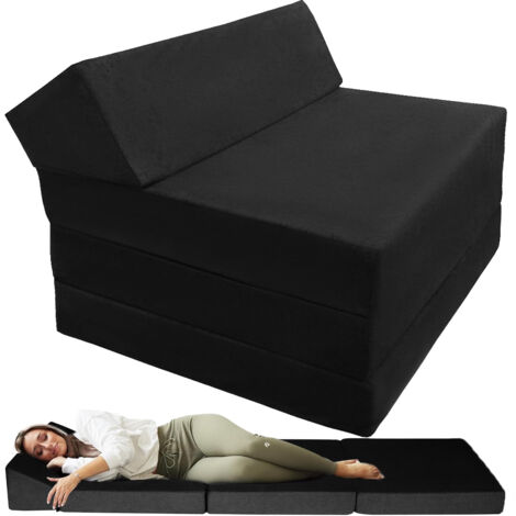 Iztoss – Matelas pliable 70x200x10cm – Futon 2 en 1 lavable – Canapé lit pour adultes et enfants – Matelas d'appoint et de voyage