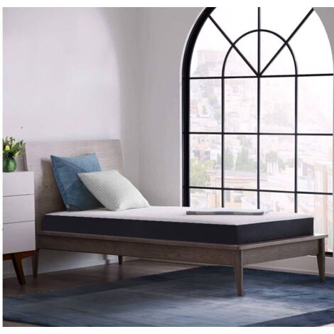 Iztoss – Matelas mémoire de forme 90x200 cm – Épaisseur 12 cm – Mousse haute densité – Fermeté modérée – 7 zones de soutien ergonomiques