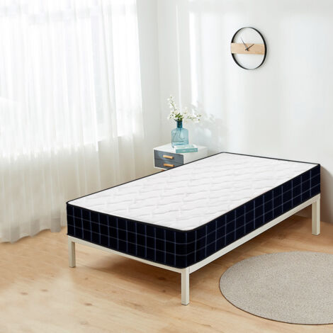 Iztoss – Matelas mémoire de forme 90x200 cm – Épaisseur 12 cm – Zones de confort en mousse haute densité – Pour sommeil optimal