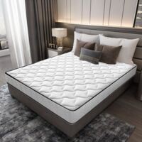 Iztoss – Matelas mémoire de forme 140x190cm – Épaisseur 16 cm – 7 zones de confort – Mousse haute densité respirante – Soutien ergonomique