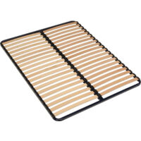 Iztoss – Sommier 140x190cm – Cadre à lattes en bois massif – Ultra stabilité et soutien renforcé – Installation facile en 30 minutes