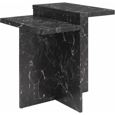 Brielle Table basse en effet marbre noir (1/5)