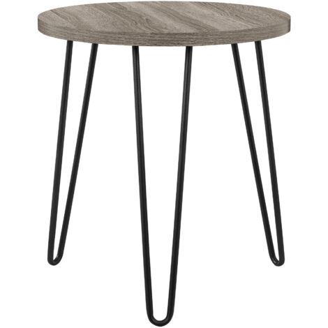 Owen Table d'appoint en effet chêne gris (1/5)