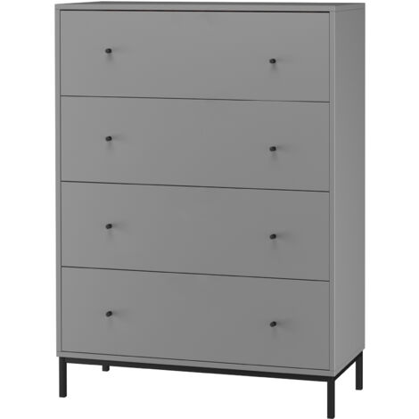 Celine-Commode 4 tiroirs gris