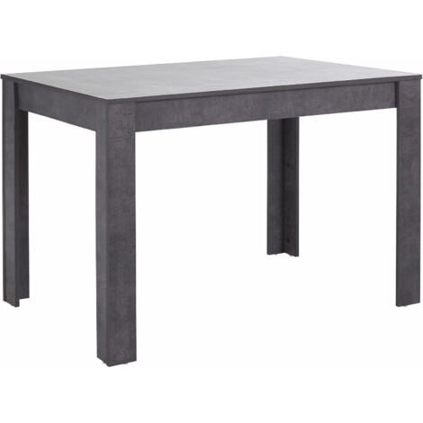 Lynn Table à manger en effet ardoise 6 personnes L120 (1/4)