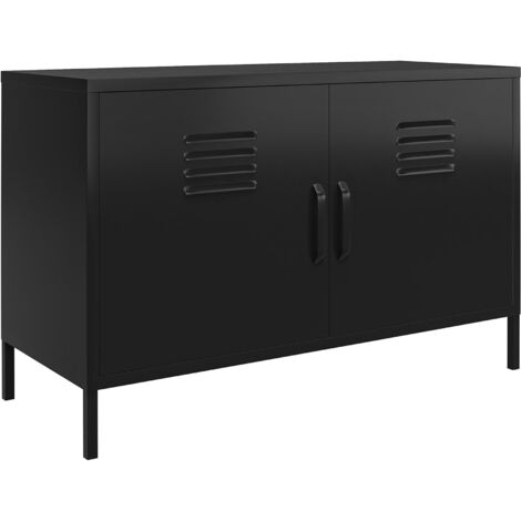 Mission DistrictBuffet avec 2 portes en métal noir (1/5)