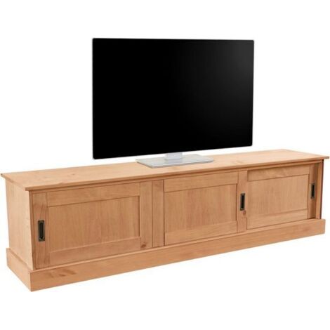 HarryMeuble TV avec 3 portes en pin naturel (1/5)