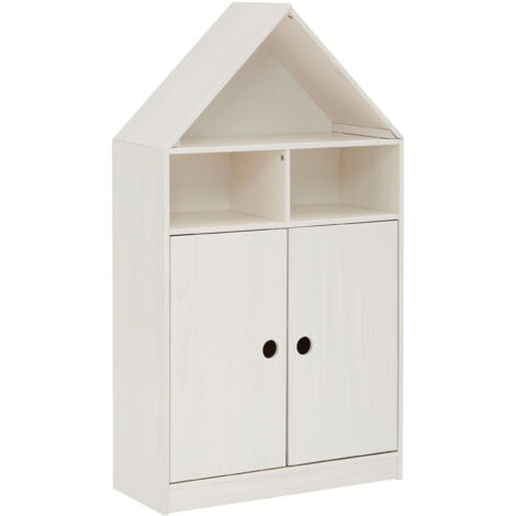 Alpi-Armoire 2 Portes avec Toit Blanc