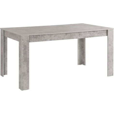 LynnTable à manger en effet béton 8 personnes L160 (1/4)