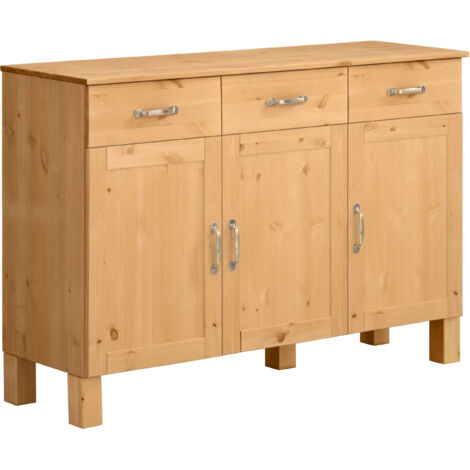 Alby-Buffet à 3 portes et 3 tiroirs en cire teintée (1/5)